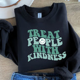 Kind People Vibes Letter Sweatshirt